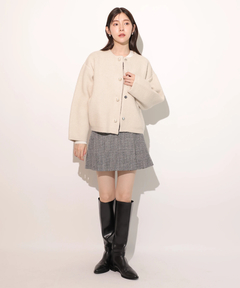 Rirandture(リランドチュール) |パール釦コクーンニットジャケット