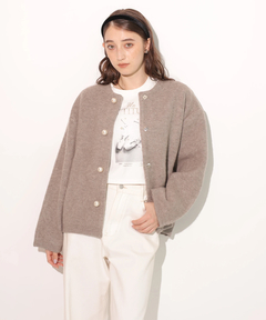 Rirandture(リランドチュール) |パール釦コクーンニットジャケット