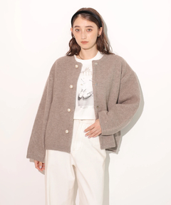 Rirandture(リランドチュール) |パール釦コクーンニットジャケット