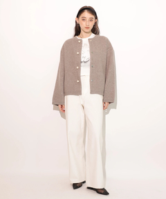 Rirandture(リランドチュール) |パール釦コクーンニットジャケット