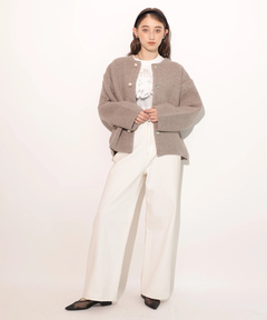 Rirandture(リランドチュール) |パール釦コクーンニットジャケット