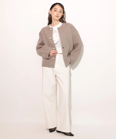 Rirandture(リランドチュール) |パール釦コクーンニットジャケット