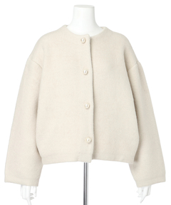 Rirandture(リランドチュール) |パール釦コクーンニットジャケット