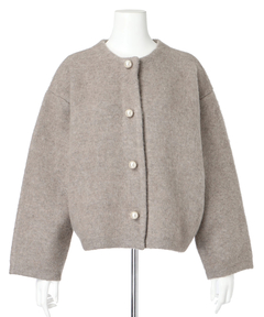 Rirandture(リランドチュール) |パール釦コクーンニットジャケット