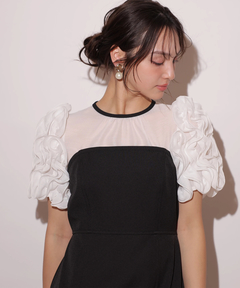 Rirandture(リランドチュール) |フリルスリーブコルセットワンピース