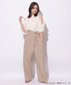 Rirandture(リランドチュール) |ハイウエストラップパンツ