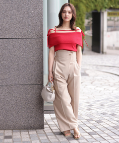 Rirandture(リランドチュール) |ハイウエストラップパンツ