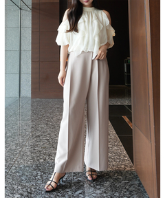 Rirandture(リランドチュール) |ハイウエストラップパンツ