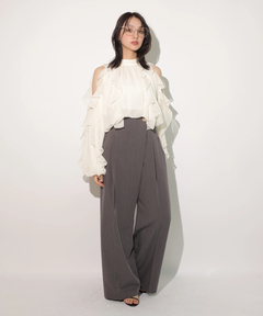 Rirandture(リランドチュール) |ハイウエストラップパンツ