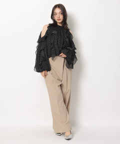 Rirandture(リランドチュール) |ハイウエストラップパンツ