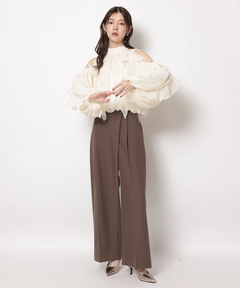 Rirandture(リランドチュール) |ハイウエストラップパンツ