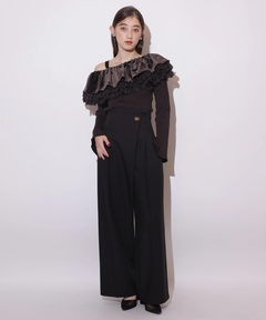 Rirandture(リランドチュール) |ハイウエストラップパンツ