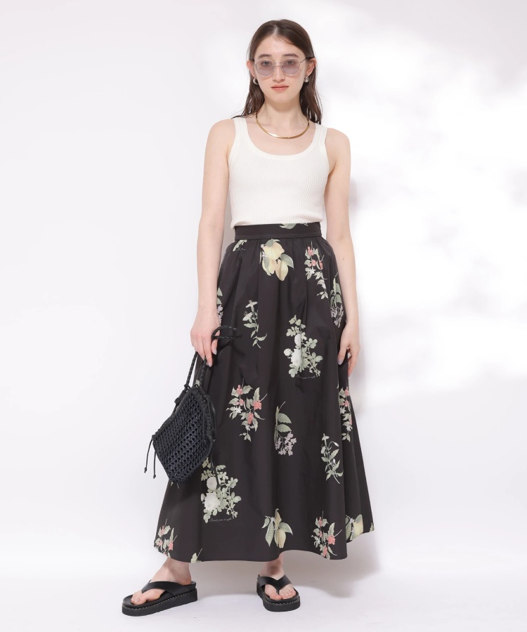 ボタニカルプリントボリュームスカート | スカート | Rirandture（リ  