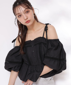 Rirandture(リランドチュール) |《Rirandtureルミネ新宿店限定》コットンレースオフショルブラウス