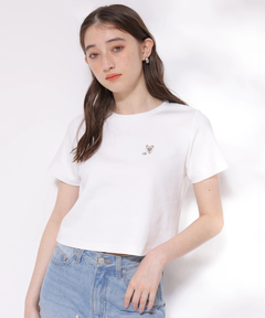 新品】Arpege story パール付クロップドTシャツ - メルカリ