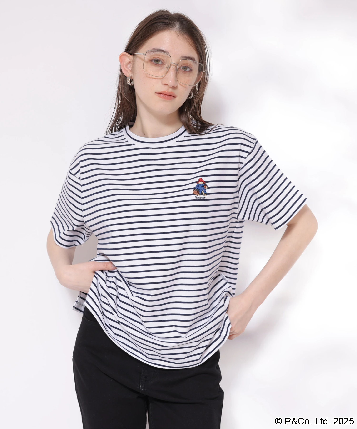 パディントン™コラボ〉刺繍Tシャツ | Tシャツ・カットソー