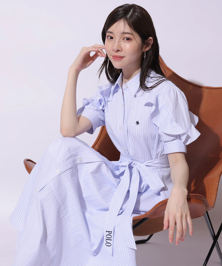 POLO BCSコラボ〉フリルシャツワンピース | ワンピース