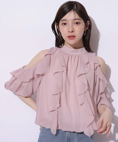 美品 Arpege story 2way半袖メッシュニット ピンク 2025年最新】アルページュストーリー メッシュニットの人気