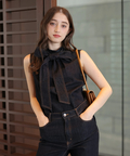Rirandture デニムボウタイブラウス BRILL｜デニムボウタイブラウス | Rakuten Fashion(楽天