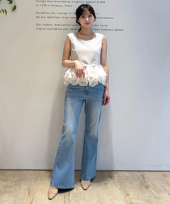 Rirandture(リランドチュール) |美脚セミフレアデニムパンツ