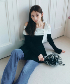 Rirandture(リランドチュール) |美脚セミフレアデニムパンツ