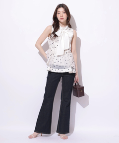 Rirandture(リランドチュール) |美脚セミフレアデニムパンツ