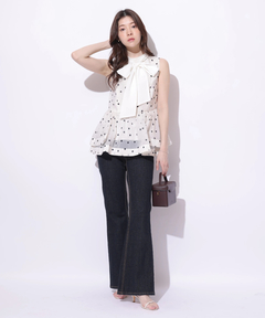 Rirandture(リランドチュール) |美脚セミフレアデニムパンツ