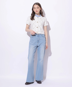 Rirandture(リランドチュール) |美脚セミフレアデニムパンツ