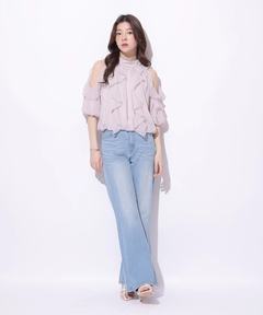 Rirandture(リランドチュール) |美脚セミフレアデニムパンツ