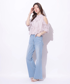 Rirandture(リランドチュール) |美脚セミフレアデニムパンツ