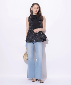 Rirandture(リランドチュール) |美脚セミフレアデニムパンツ