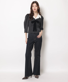 Rirandture(リランドチュール) |美脚セミフレアデニムパンツ