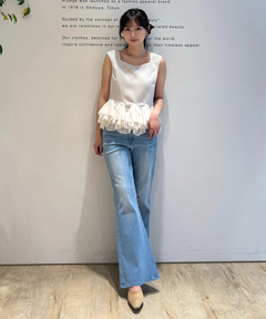 Rirandture(リランドチュール) |美脚セミフレアデニムパンツ