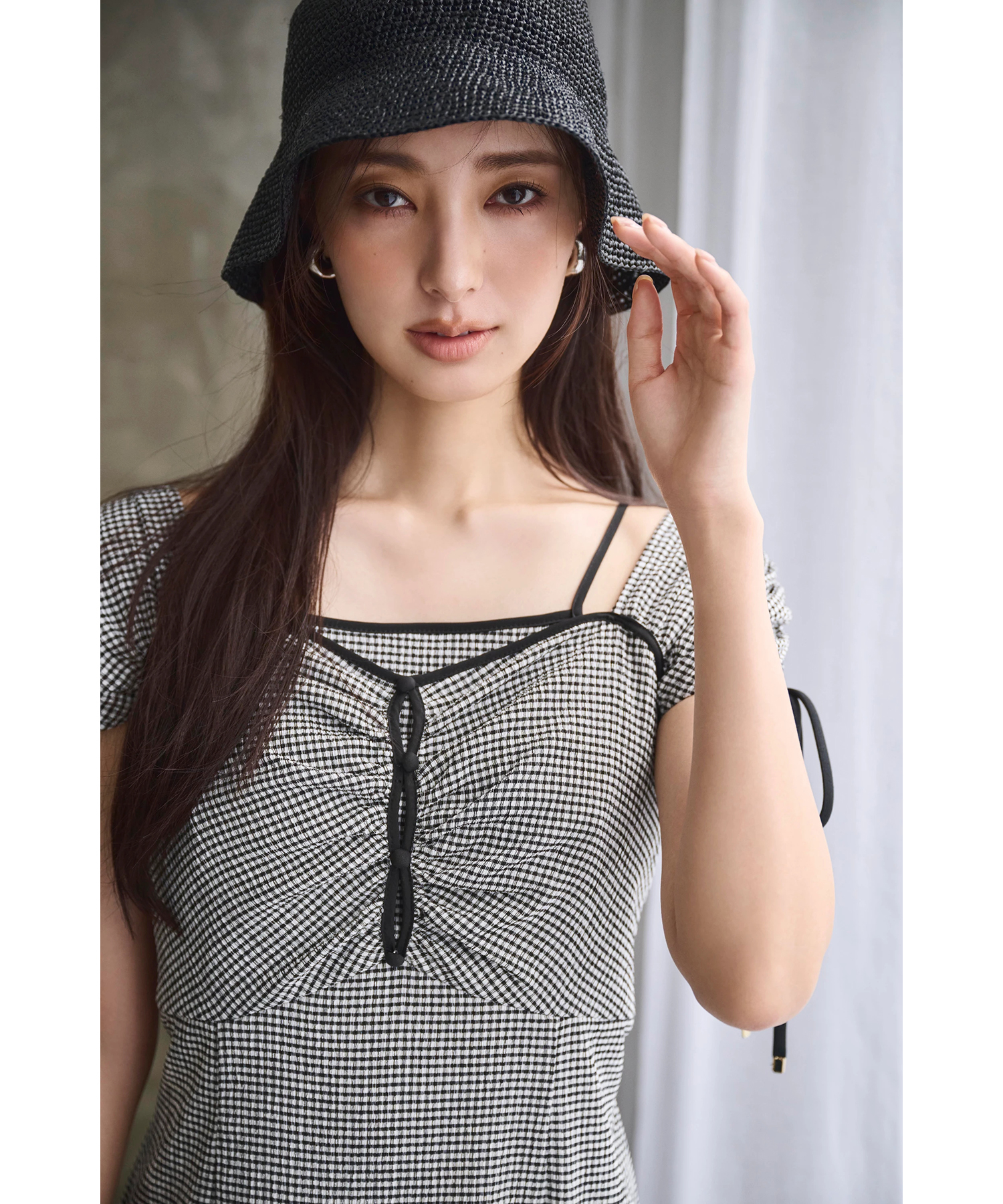 arpege story アルページュストーリー チュールキャミ付ノースリニット 新品 アルページュストーリー Arpege story チュール キャミ付き