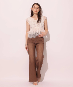 Rirandture(リランドチュール) |美脚セミフレアデニムパンツ