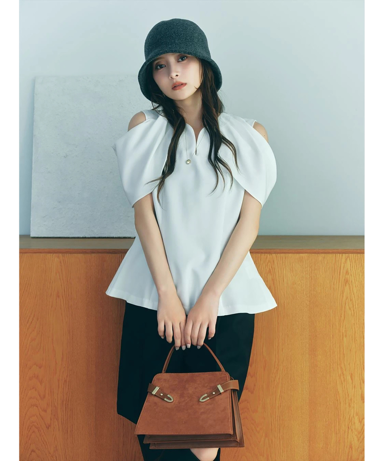 Arpege story ジレブラウス PEPLUM FUR GILET │【公式通販】Arpege story（アルページュ