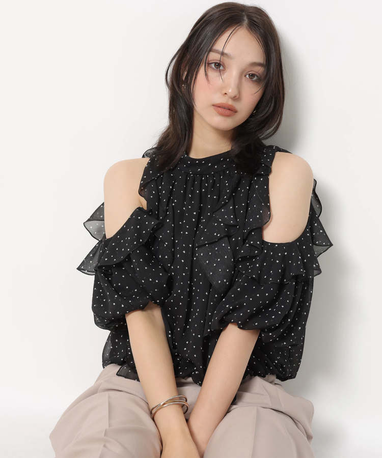 WEB LIMITED]オフショルダーフリルブラウス | シャツ・ブラウス