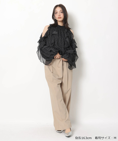 Rirandture(リランドチュール) |オフショルフリルシアーブラウス