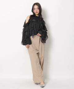 Rirandture(リランドチュール) |オフショルフリルシアーブラウス