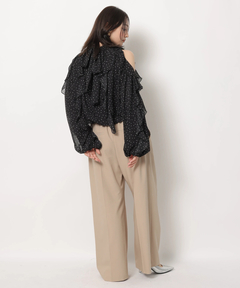 Rirandture(リランドチュール) |オフショルフリルシアーブラウス