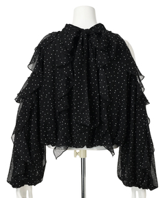 Rirandture(リランドチュール) |オフショルフリルシアーブラウス