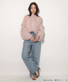 Rirandture(リランドチュール) |[WEB LIMITED]オフショルフリルシアーブラウス