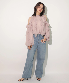 Rirandture(リランドチュール) |[WEB LIMITED]オフショルフリルシアーブラウス