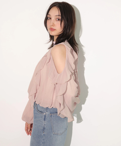 Rirandture(リランドチュール) |[WEB LIMITED]オフショルフリルシアーブラウス