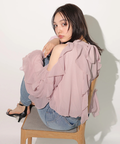 Rirandture(リランドチュール) |[WEB LIMITED]オフショルフリルシアーブラウス