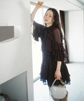 新品未使用　Rirandture 楊柳ラッフルミニワンピース タグ付き 新作新品タグ付き Rirandture♡楊柳ラッフルミニワンピース