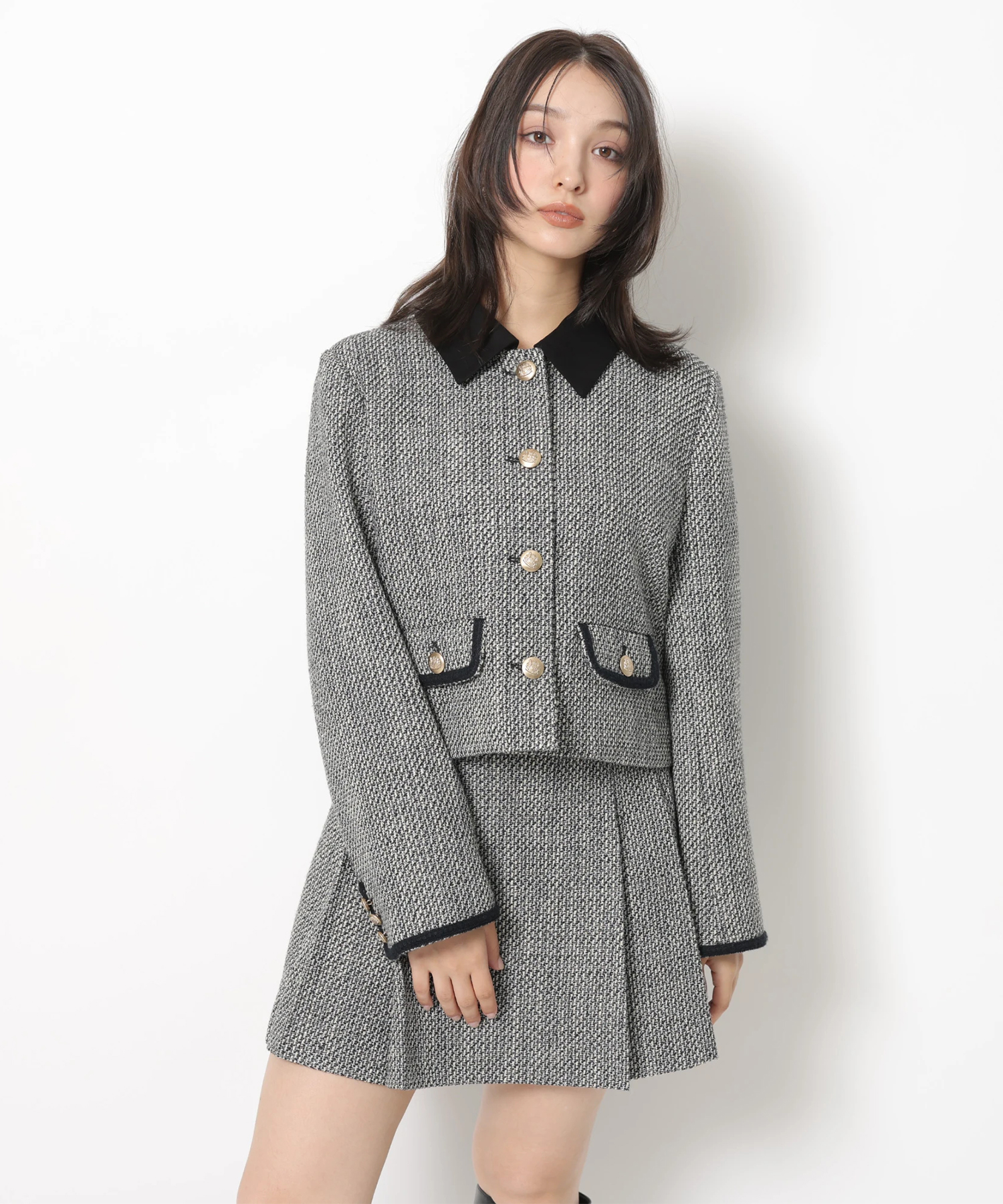 Arpege story ツイードジャケット 新品未使用 中古・古着通販】ARPEGE STORY (アルページュストーリー