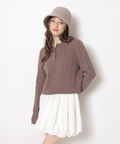 POLO BCSコラボ〉ウールカシミヤケーブルポロニット | ニット