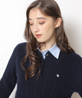 POLO BCSコラボ〉ウールカシミヤケーブルポロニット | ニット