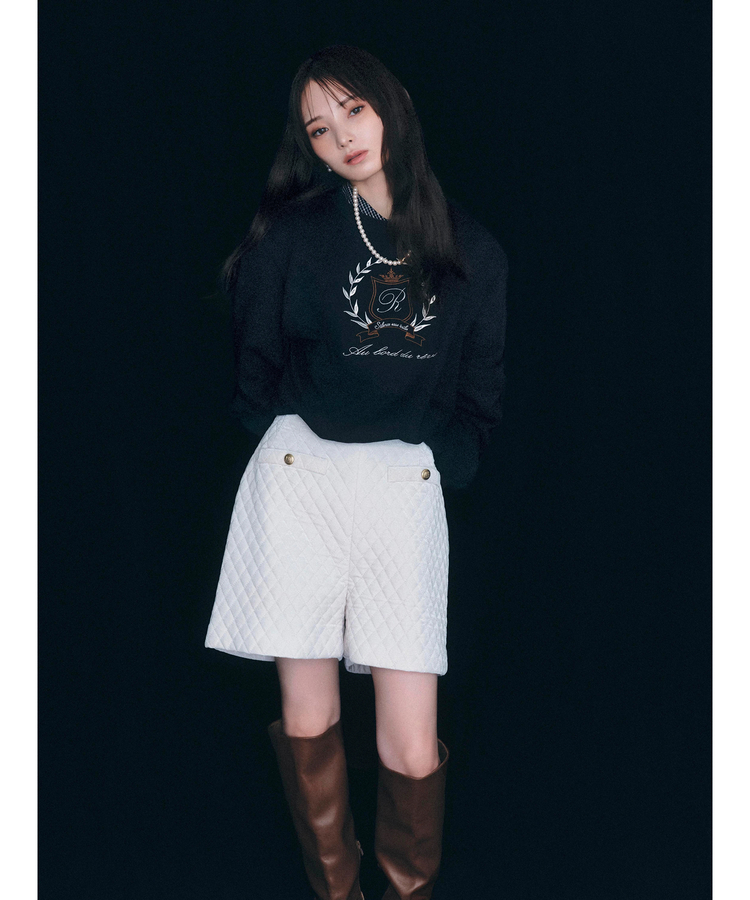 Rirandture(リランドチュール) |ハイウエストベロアショートパンツ